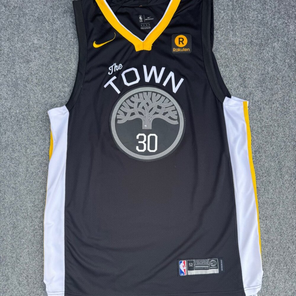 Nike Authentic Golden State Warriors The Town Jersey Steph Curry Size XL